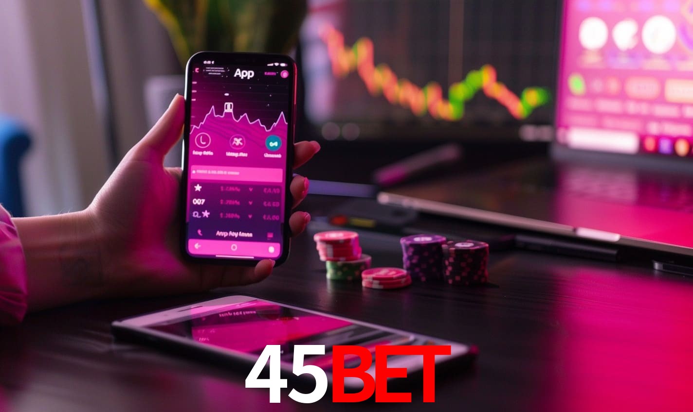 Comparação APP mobile vs versão web da 45bet